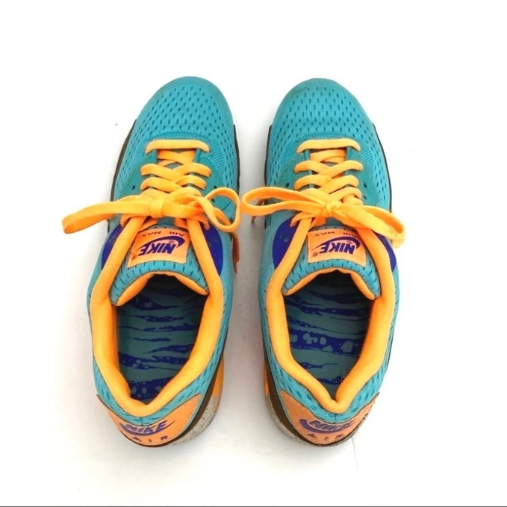 Nike Air 90 EM Beaches of Rio Color Block Sneaker in Blue with Orange